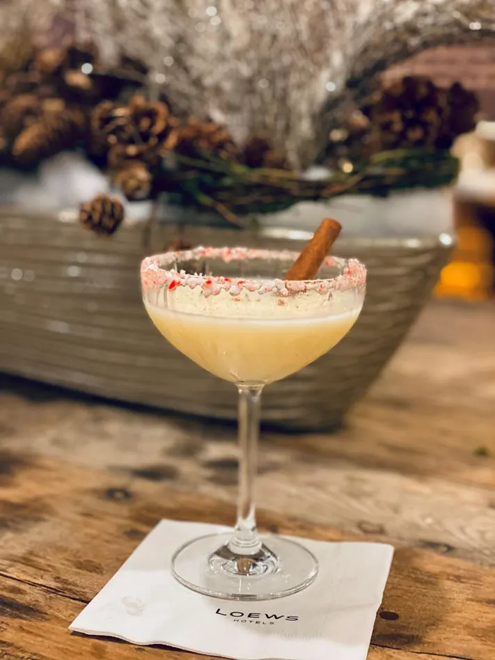 Christmas cocktails Eggnog Martini
